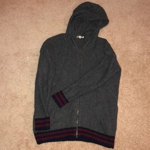 American Eagle Grey Zip-Up Hoodie